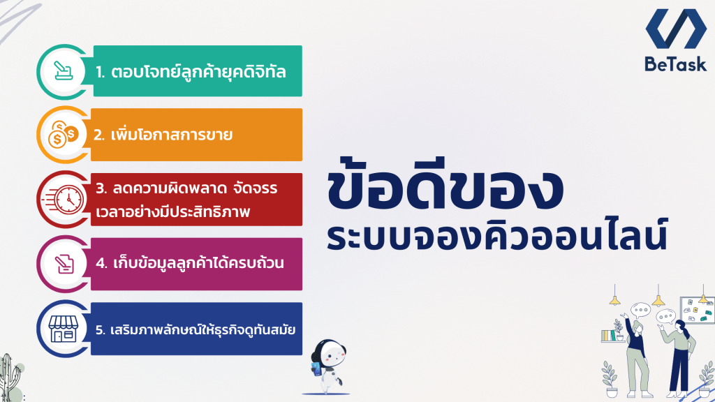 ข้อดีของระบบจองคิวออนไลน์